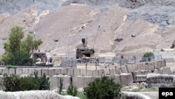 A joint Afghan-NATO base in Kandahar (file photo)