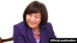 Зина Асанкожоева, Улуттук банктын төрайымы.