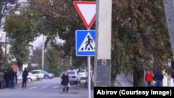 Бишкектеги жолдордун бири. 