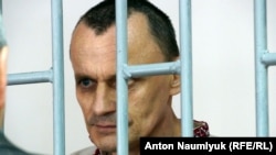 Микола Карпюк під час засідання суду у Грозному. 18 травня 2016 року