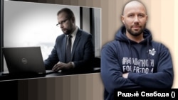 Аляксандар Апейкін (справа) і Анатоль Котаў. Каляж. 