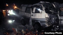 Эки кичиавтобус кагылышкан кырсык. 26-ноябрь, 2015-жыл