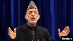 Outgoing Afghan President Hamid Karzai 