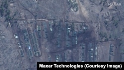 Орус аскерлеринин Украина менен чек арага топтолушу. 10-апрель 2021-жыл