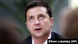 Президент України Володимир Зеленський під час пресмарафону. Київ, 10 жовтня 2019 року