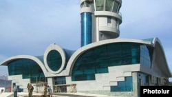 Nagorno-Karabakh -- The new airport terminal constructed near Stepanakert.