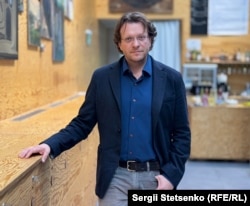 Питер Померанцев во время интервью Радіо Свобода