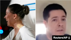 Ксения Карелина (вляво) и Артур Петров (вдясно). Колаж