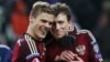 Russian soccer players Aleksandr Kokorin (left) and Pavel Mamayev (file photo)