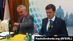 Мілош Земан (л) і Андрій Шишацький