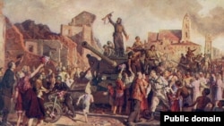 «Менск 3 ліпеня 1944 году», карціна Валянціна Волкава.