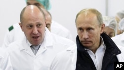 Евгений Пригожин и Владимир Путин
