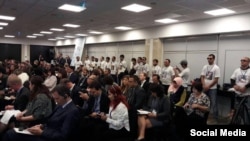 Тажик оппозиция өкүлдөрүнүн жыйын өтүп жаткан учурдагы акциясы.