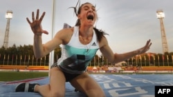 Olympic pole-vault champion Yelena Isinbayeva is just one of many Russians who has been sharply critical of a Swiss arbitration court's decision to reject an appeal against a ban on her country's track-and-field athletes competing in the Summer Games in Rio. (file photo) 