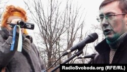 Юрий Луценко во время недавнего выступления в Харькове.