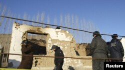 5-январда Беш-Күнгөй айылынын жанындагы атайын операция болгон жер. Сүрөт 2011-жылдын 6-январында тартылган.