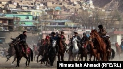 آرشیف- مسابقه بزکشی در ولایت بدخشان. عکس جنبه تزئینی دارد
