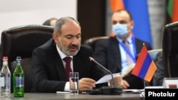 Հայաստանի վարչապետ Նիկոլ Փաշինյանը ԵԱՏՄ գագաթնաժողովի ժամանակ, արխիվ