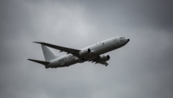 Прольот американського патрульного літака P-8 Poseidon над аеродромом в Миколаєві під час навчань «Сі Бриз-2017»