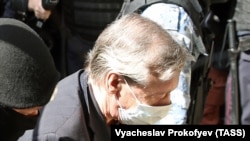 Mikhail Yefremov arrives at a Moscow court on August 20. 