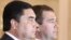 Orsýetiň prezidenti Dmitriý Medwedew we türkmen prezidenti Gurbanguly Berdimuhamedow Moskwada, 2009-njy ýyl.