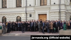 "Жахабанын күбөлөрү" уюмунун мүчөлөрү. Москва, 2017-жыл. Архивдик сүрөт