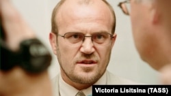 Former Latvian Interior Minister Janis Adamsons (file photo)