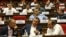 Armenia - Parliament deputies fromt the opposition Hayastan alliance attend a session of the National Assembly, Yerevan, August 4, 2021.
