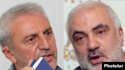 ՀՀՇ-ի վարչության նախագահ Արամ Մանուկյան (ձախից) եւ ԱԺ նախկին փոխնախագահ Կարապետ Ռուբինյանը (աջից)