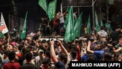 Գազայի հատված - Պաղեստինցիները տոնում են հրադադարի հաստատումը, Գազա քաղաք, 21-ը մայիսի, 2021թ․