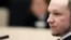 Norway -- Defendant Anders Behring Breivik answers questions at the start of the third day of proceedings in the courthouse in Oslo, 18Apr2012