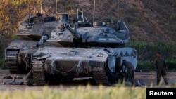 Израильские военные недалеко от границы Израиля и сектора Газа, 19 марта 2025 года