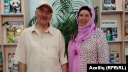 Фәүзия Бәйрәмова ире Җәмил Сафиуллин белән.