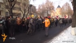 В Ереване прошли митинг и шествие против пенсионной реформы