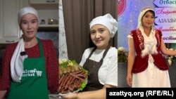 Зарабатывающие в соцсетях женщины (слева направо): Акбилек Абдирова, Карлыгаш Бакыт, Айгерим Омирзакова 