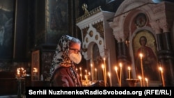 Храм у Києві на початку епідемії, квітень 2020 року