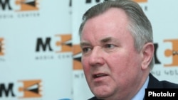 Armenia - Ukrainian Ambassador Ivan Kukhta gives a press conference in Yerevan, 20Mar2014.