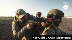 Во время учений нового мотоциклетного подразделения ВСУ