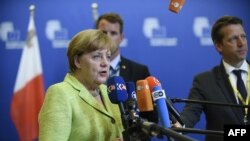 Գերմանիայի կանցլեր Անգելա Մերկելը Բրյուսելում, 22-ը հունիսի, 2017թ.