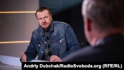 Олександр Положинський у студії Радіо Свобода