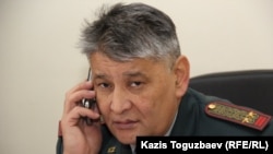 Подполковник Омар Айтказин, заместитель начальника департамента по делам обороны по городу Алматы.