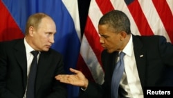 Барак Обама жана Владимир Путин Сириядагы кризисти талкуулашты, Лос Кабос, Мексика,18-июнь 2012-жыл.