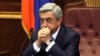 Armenia - President Serzh Sarkisian attends a parliament session in Yerevan, May 31, 2012.
