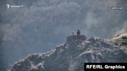 Ադրբեջանցի սահմանապահներ Հայաստանի Սյունիքի մարզի հետ սահմանին, արխիվ