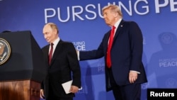 Владимир Путин и Дональд Трамп, 15 августа