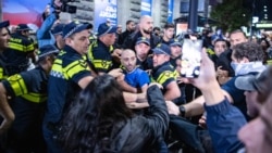 'Gürcü arzusu'nun tərəfdarları ilə etirazçılar arasında dava düşüb