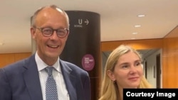 Фридрих Мерц и Тина Бокучава