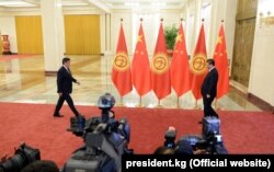 Встреча Сооронбая Жээнбекова и Си Цзиньпина.