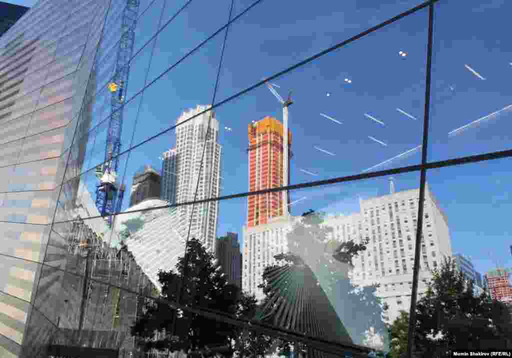 Вид на Манхэттен с Бруклинского моста 