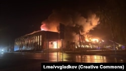 Російські медіа уточнюють, що загорівся торгівельний центр (фото оприлюднив губернатор Бєлгородської області)